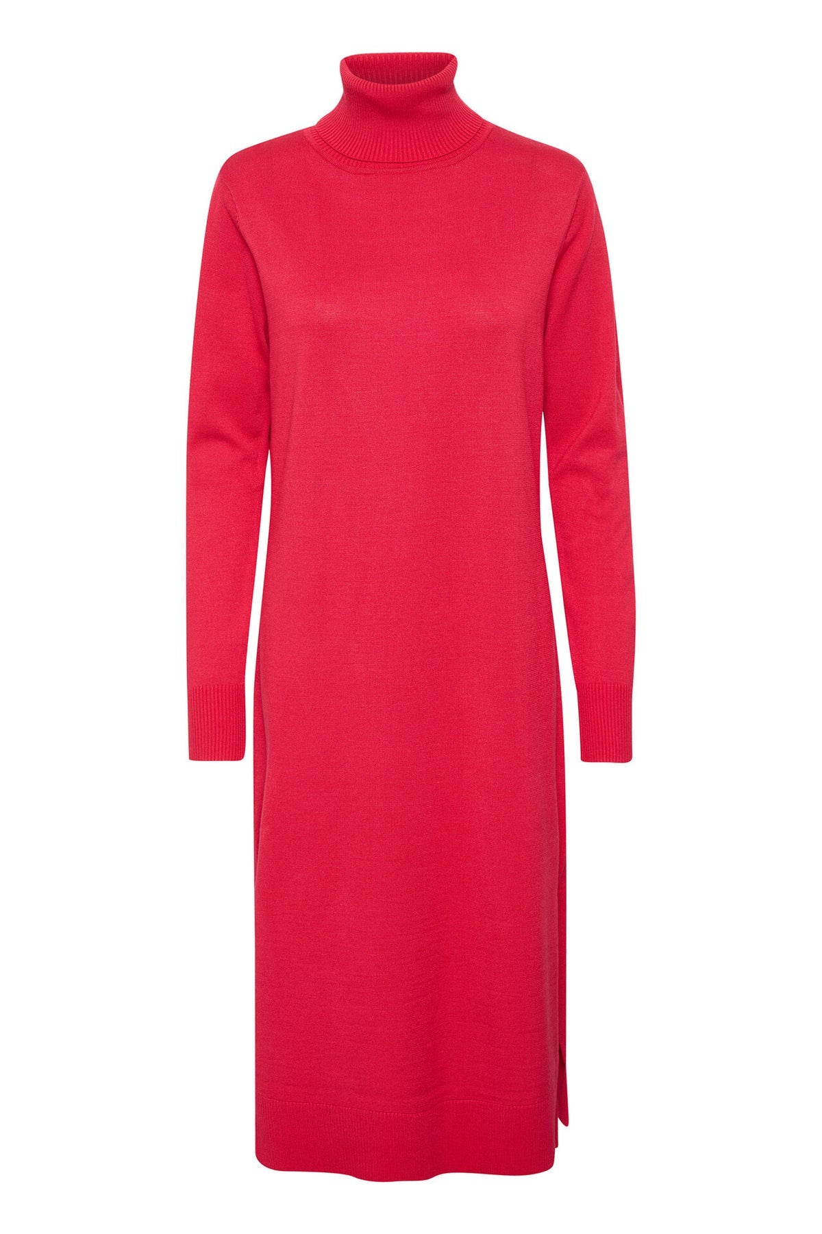 Saint Tropez MilaSZ Roll Neck Long Dress 30511420 - Gray Morn Melange