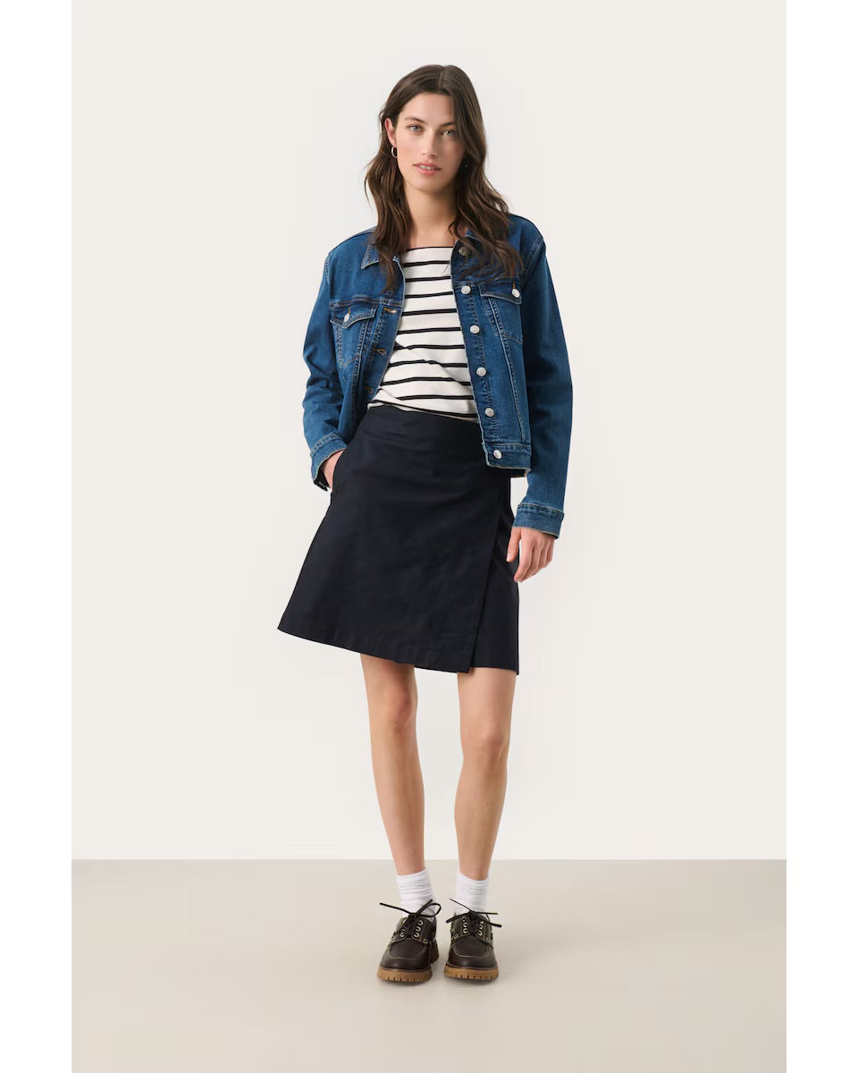 Part Two Tabitta Skirt - Black A-Line Mini Skirt