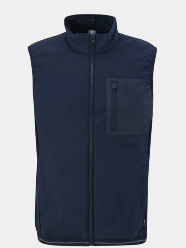 S.OLIVER MEN'S VEST-NAVY