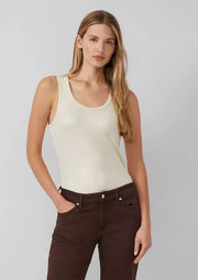 s.Oliver Shimmer Ribbed Tank Top