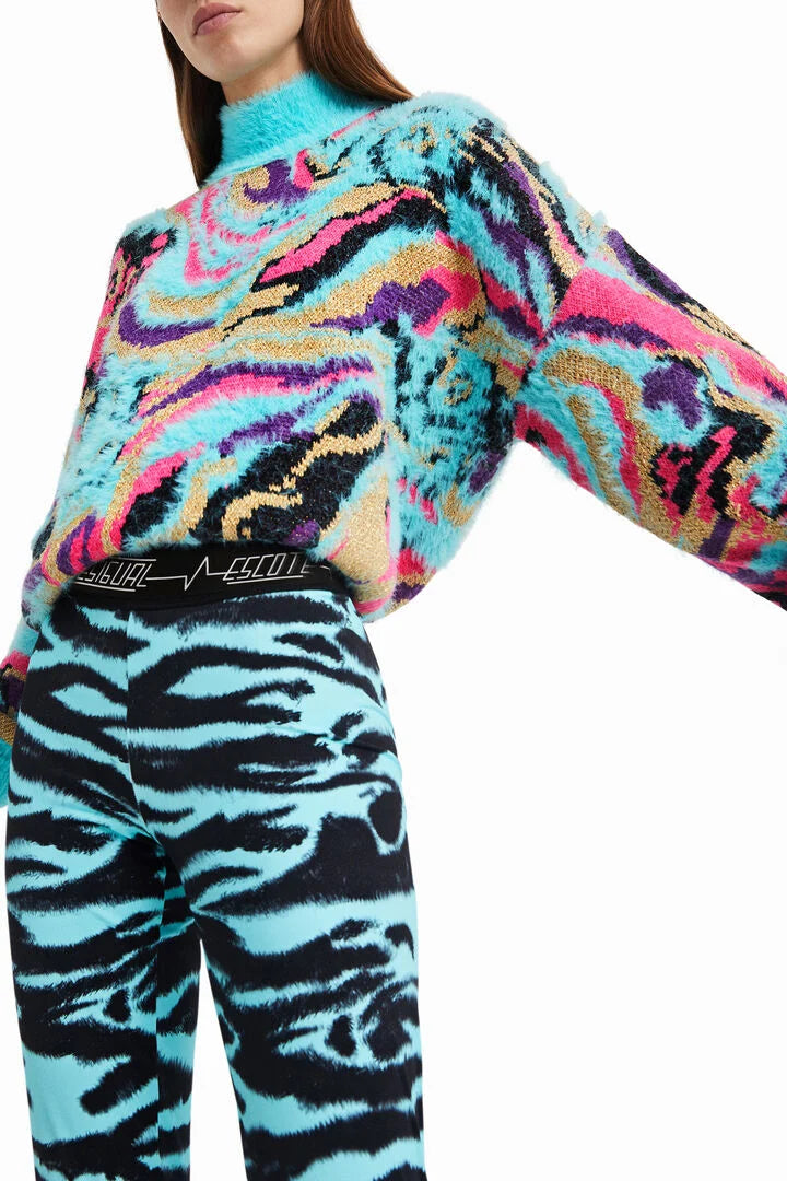 Desigual Patterned Leggings Tights 2-in-1