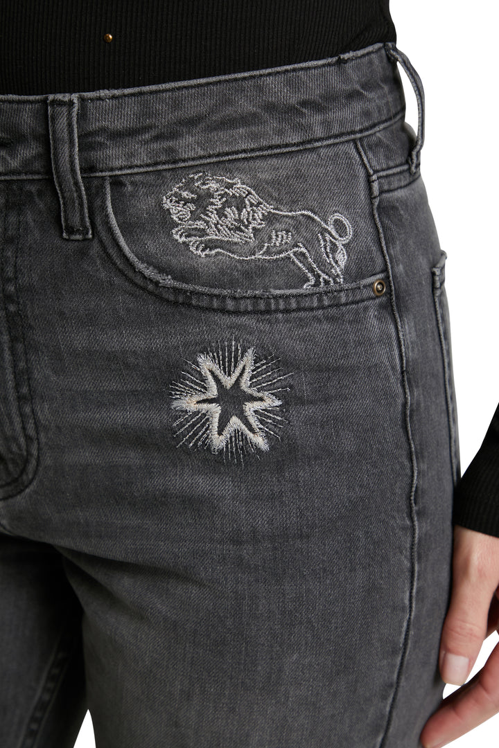 DESIGUAL LAGUN COSMIC ASTROLOGY FADED GREY JEANS