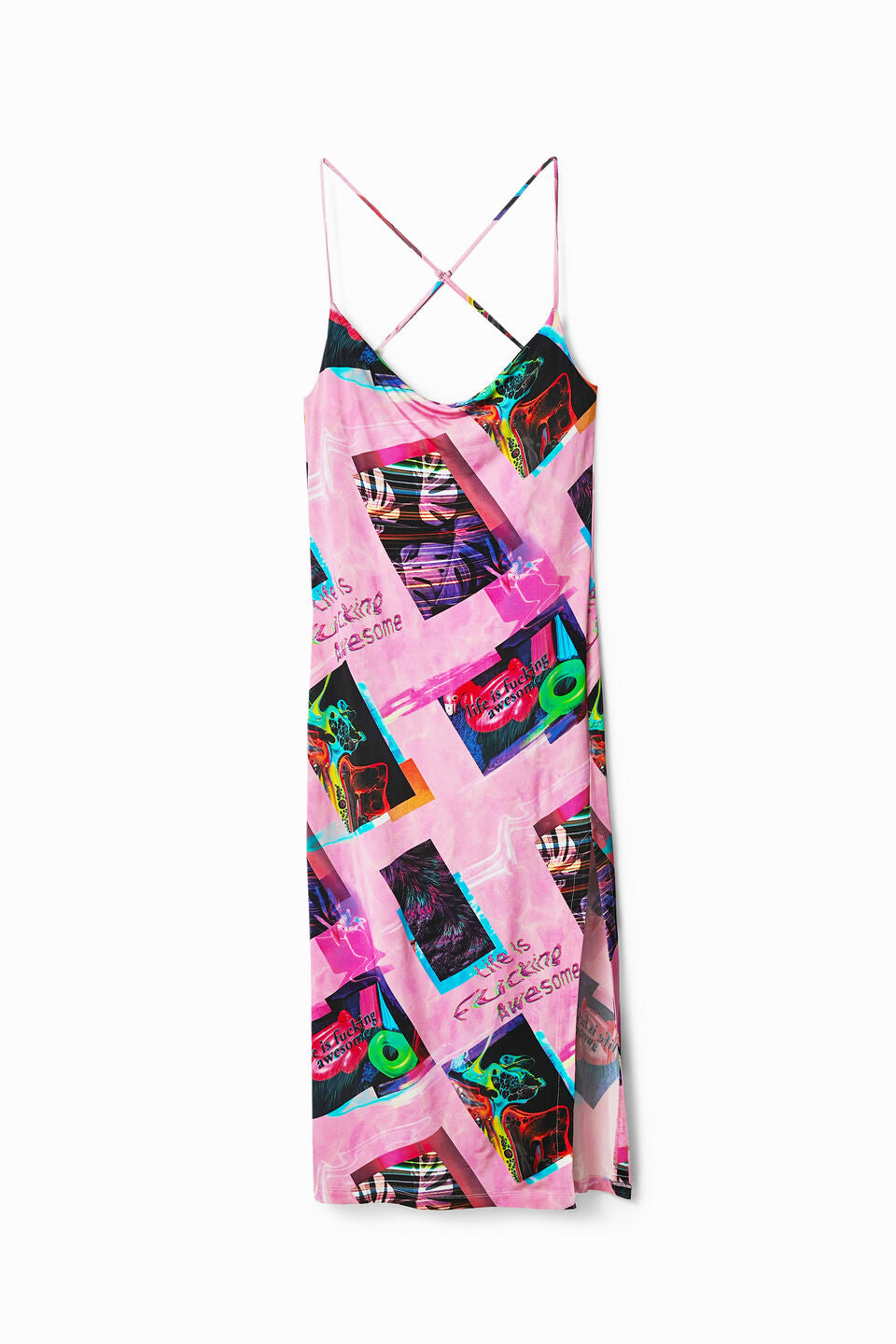 Desigual Neo Tropic STREET ART MIDI DRESS