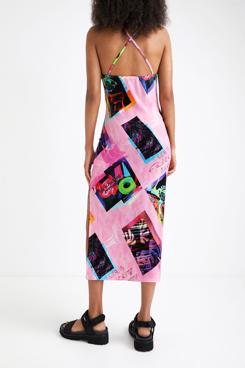 Desigual Neo Tropic STREET ART MIDI DRESS