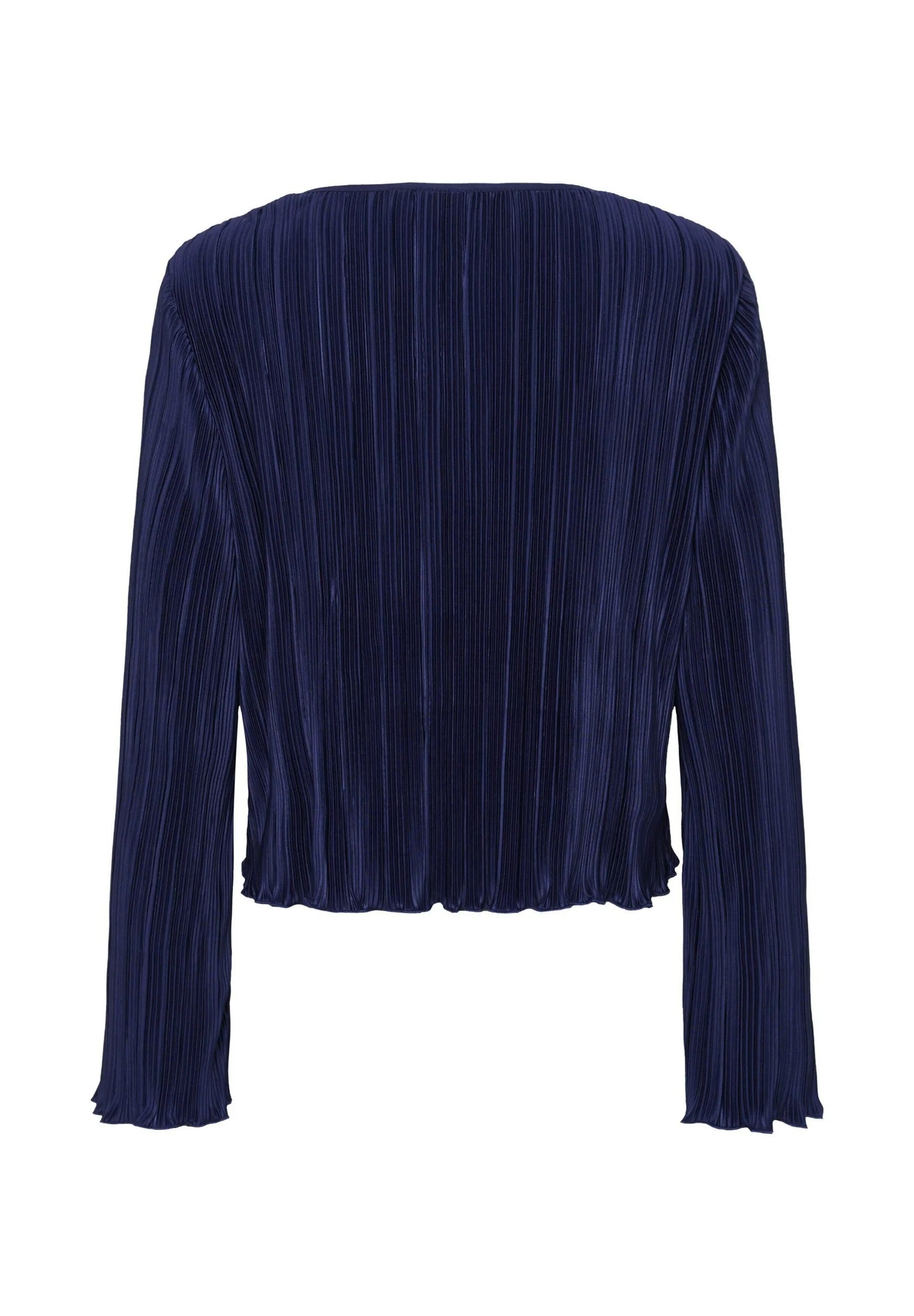 Saint Tropez ZUNISZ TIE Pleated Blouse - Eclipse