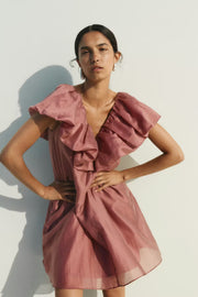 InWear AmeliaIW Dress - Dusty Rose Ruffle Dress