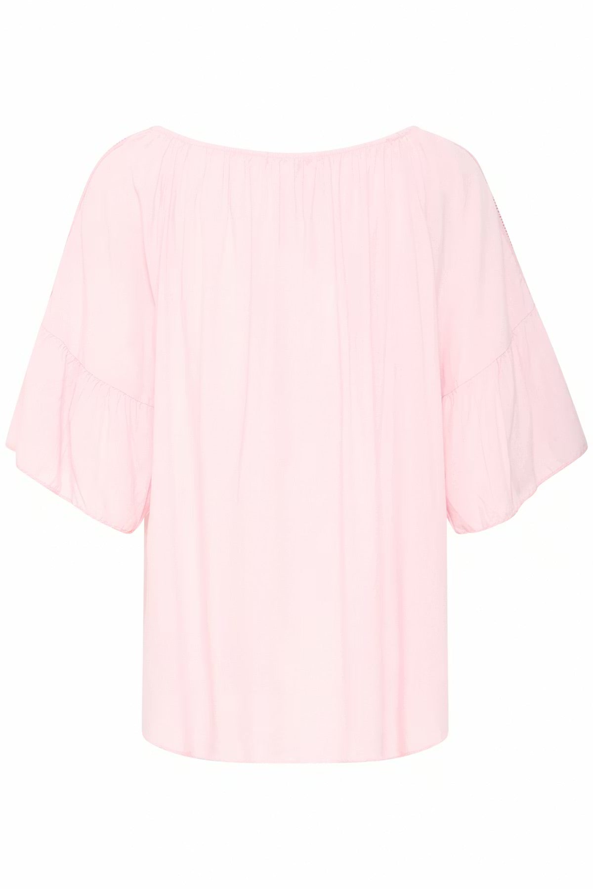 Sorbet Kasmira Boat Neck Blouse with Lace Sleeves