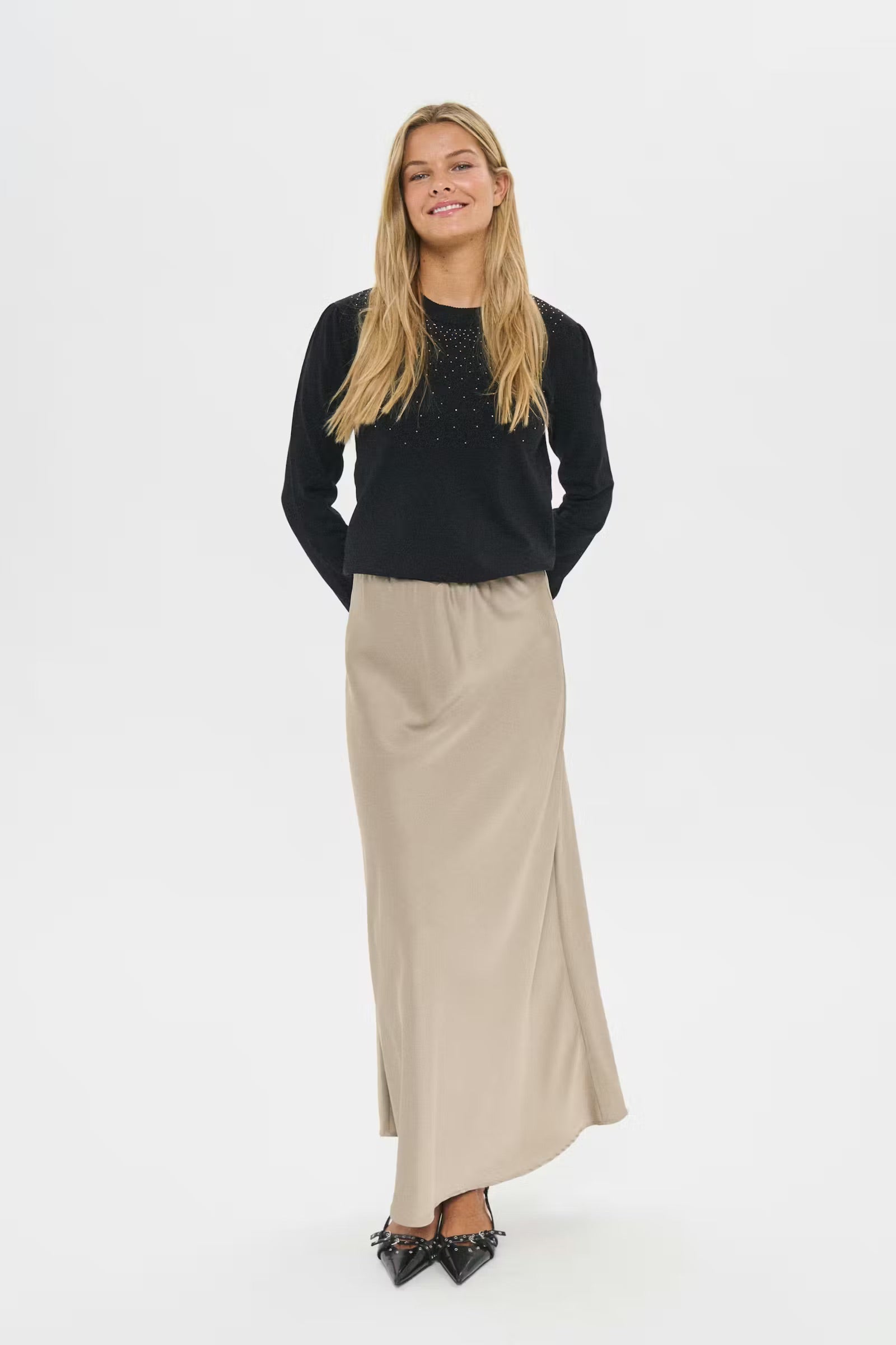 Saint Tropez LodisaSZ Maxi Skirt - Beige