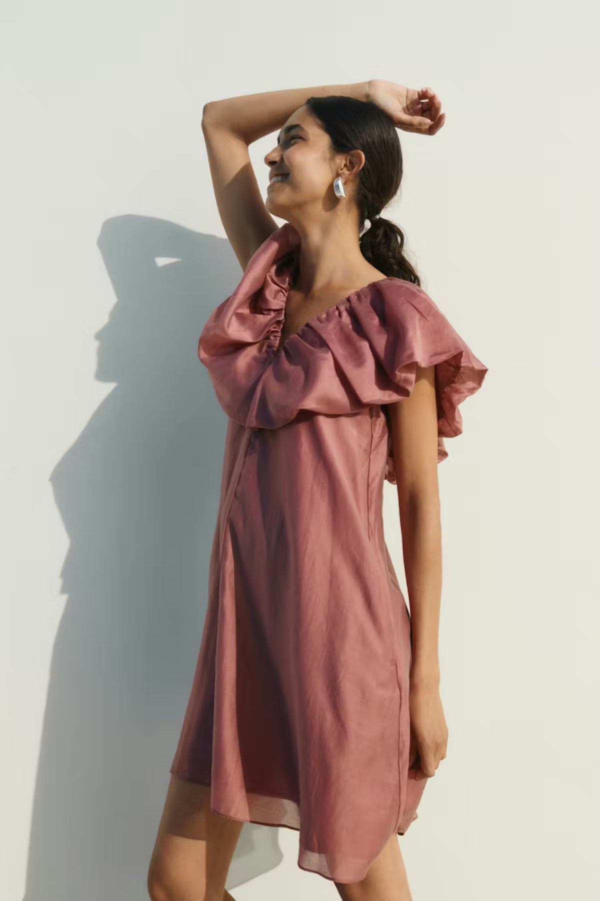 InWear AmeliaIW Dress - Dusty Rose Ruffle Dress