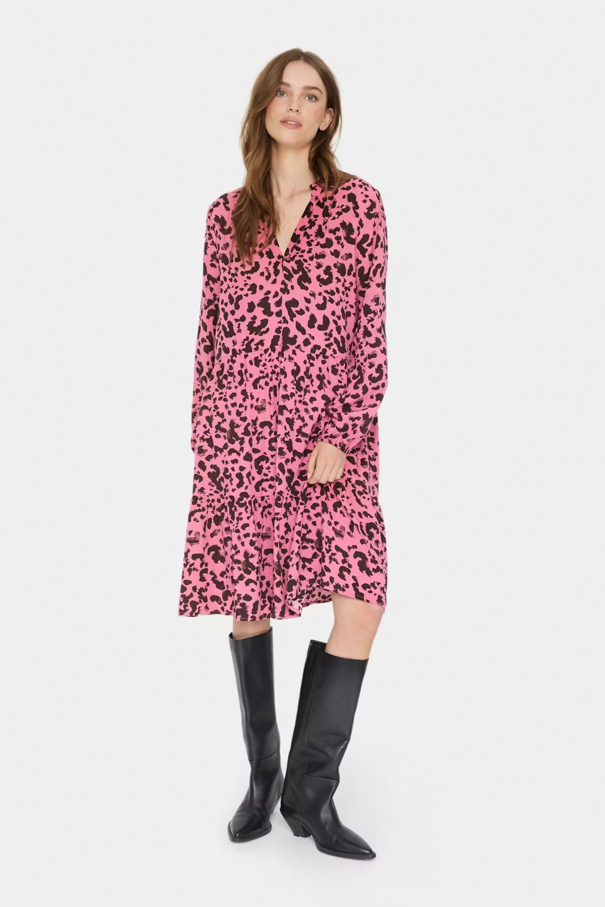 Saint Tropez Style EdaSZ LS Dress - Rose