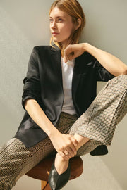 Part Two Pontas Check Trousers - Brown Gingham Tailored Pants