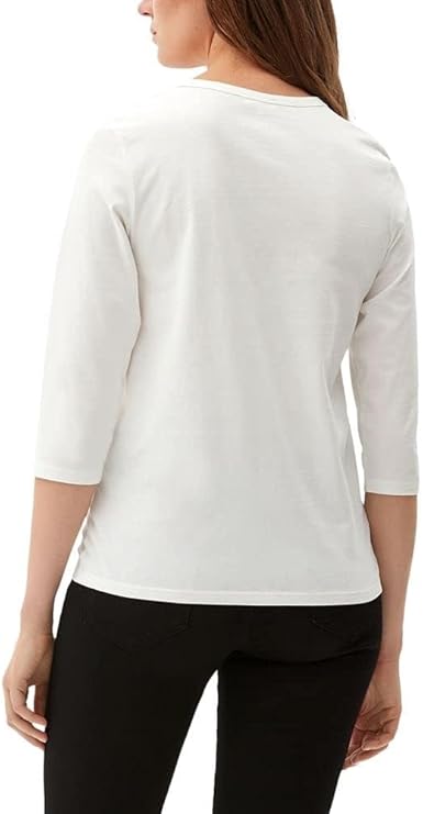 s.Oliver Women's 3/4 Sleeve T-Shirt - Inspirational Quote Graphic