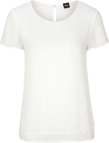s.Oliver BLACK LABEL Pleated Blouse - Dream Cream