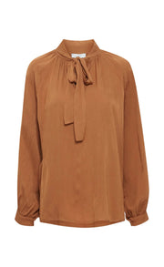 Sorbet SBPAJA – jedwabna bluzka – camel