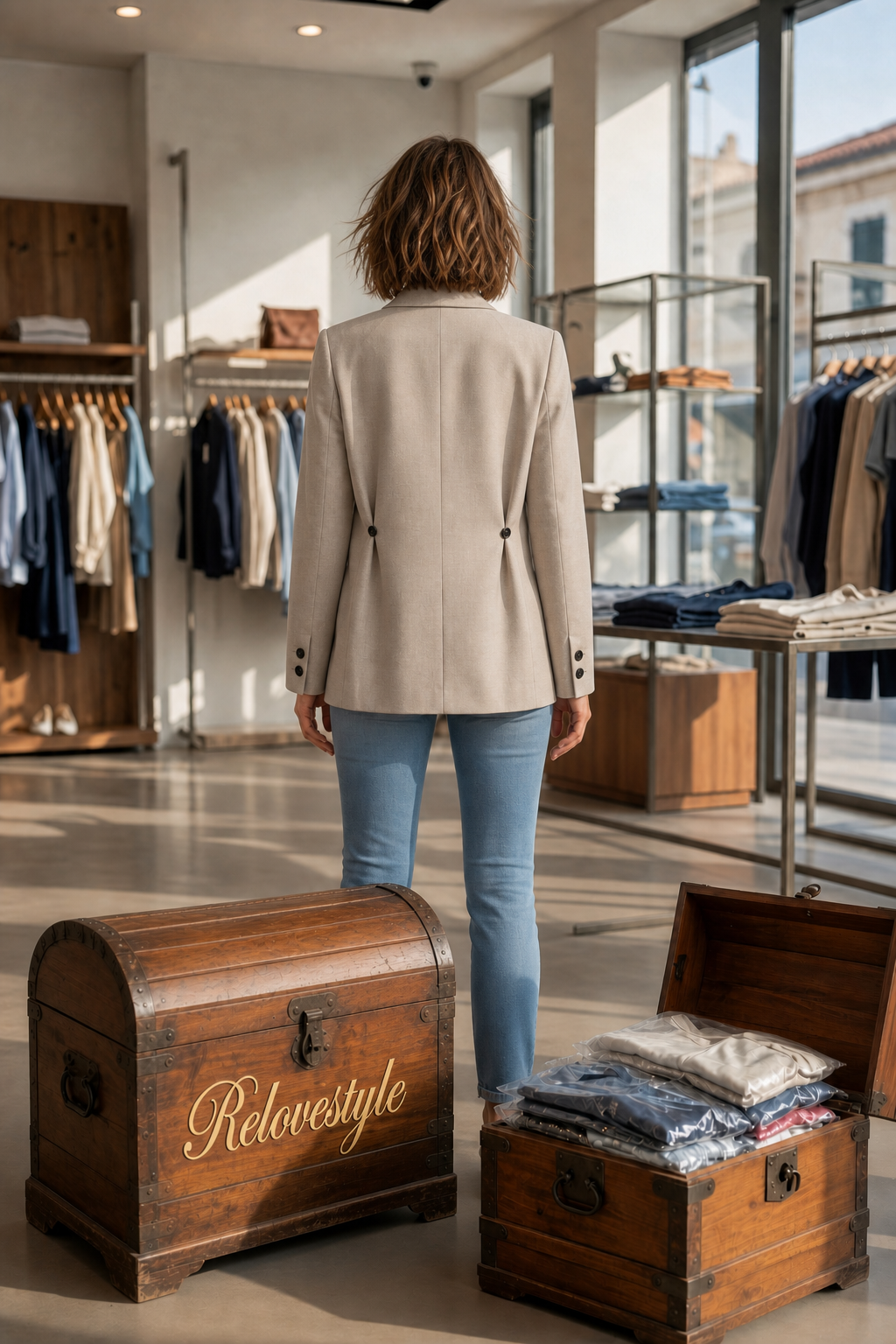 Co'couture – piaskowa marynarka oversize na jeden guzik