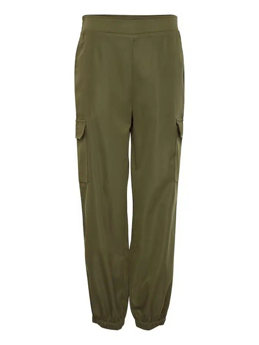 Fransa Fxcargo Cargo Jogger Pants - Olive Green