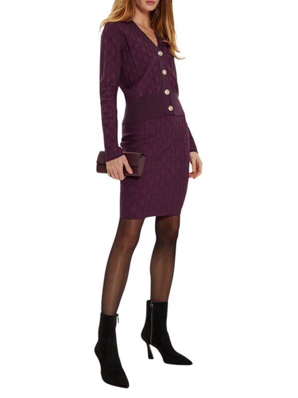 Marciano by Guess Pencil Skirt - Burgundy Slim Fit