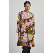 ICHI IXFLORIA Dress - Begonia Pink Flower