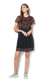 DESIGUAL, Mexican Floral Print Mini Dress