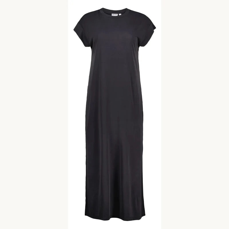 PIECES PCANDORA SS O-Neck Lena Maxi Dress – Black