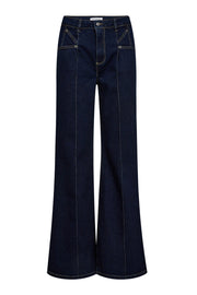 Co'couture Theo CC – jeansy z szerokimi nogawkami – ciemny denim
