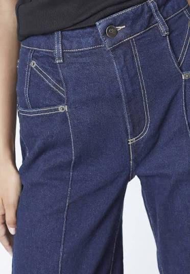 Co'couture Theo CC – jeansy z szerokimi nogawkami – ciemny denim