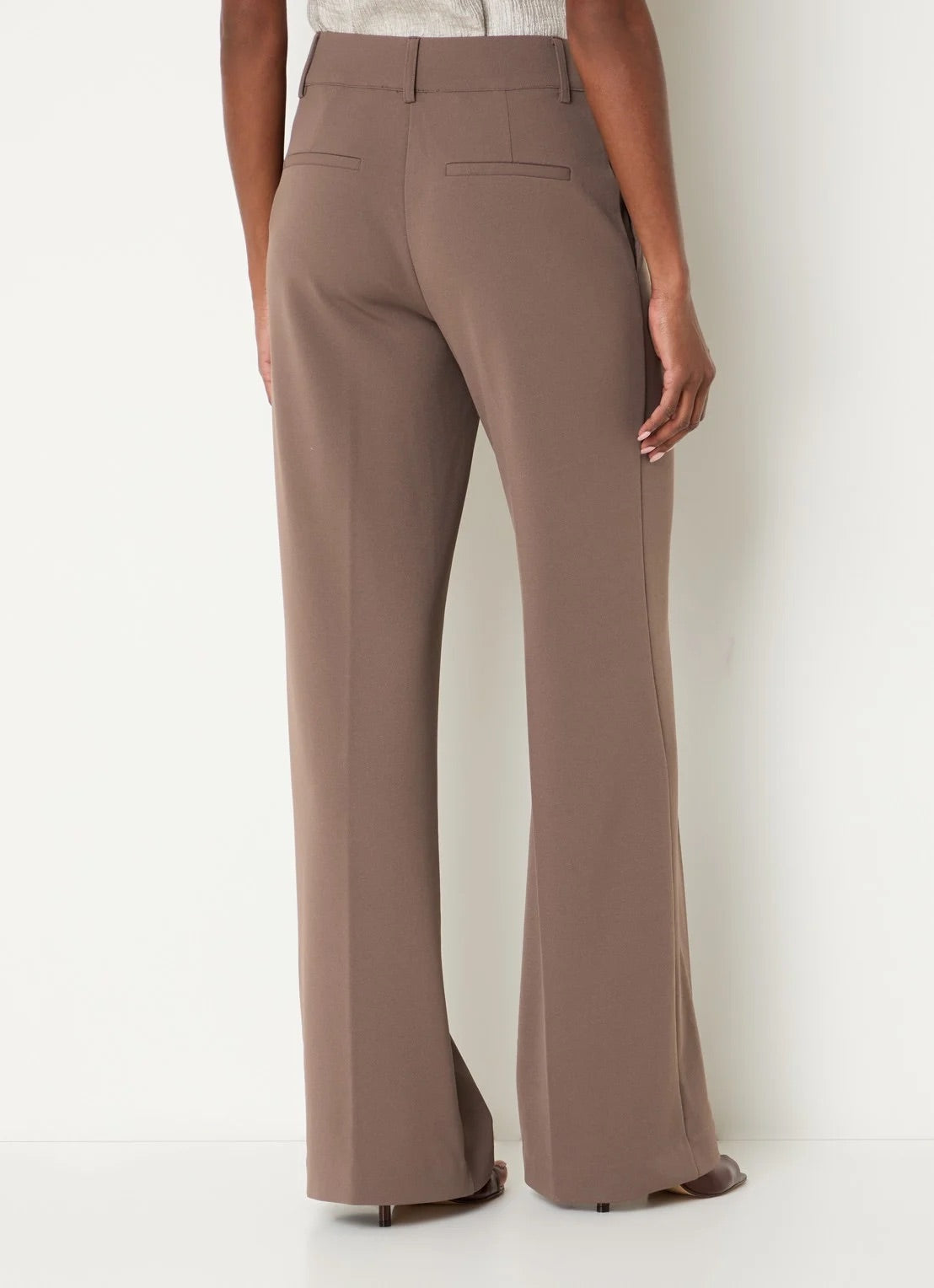 Co'couture Matty – spodnie z szerokimi nogawkami i falistymi szwami – mauve