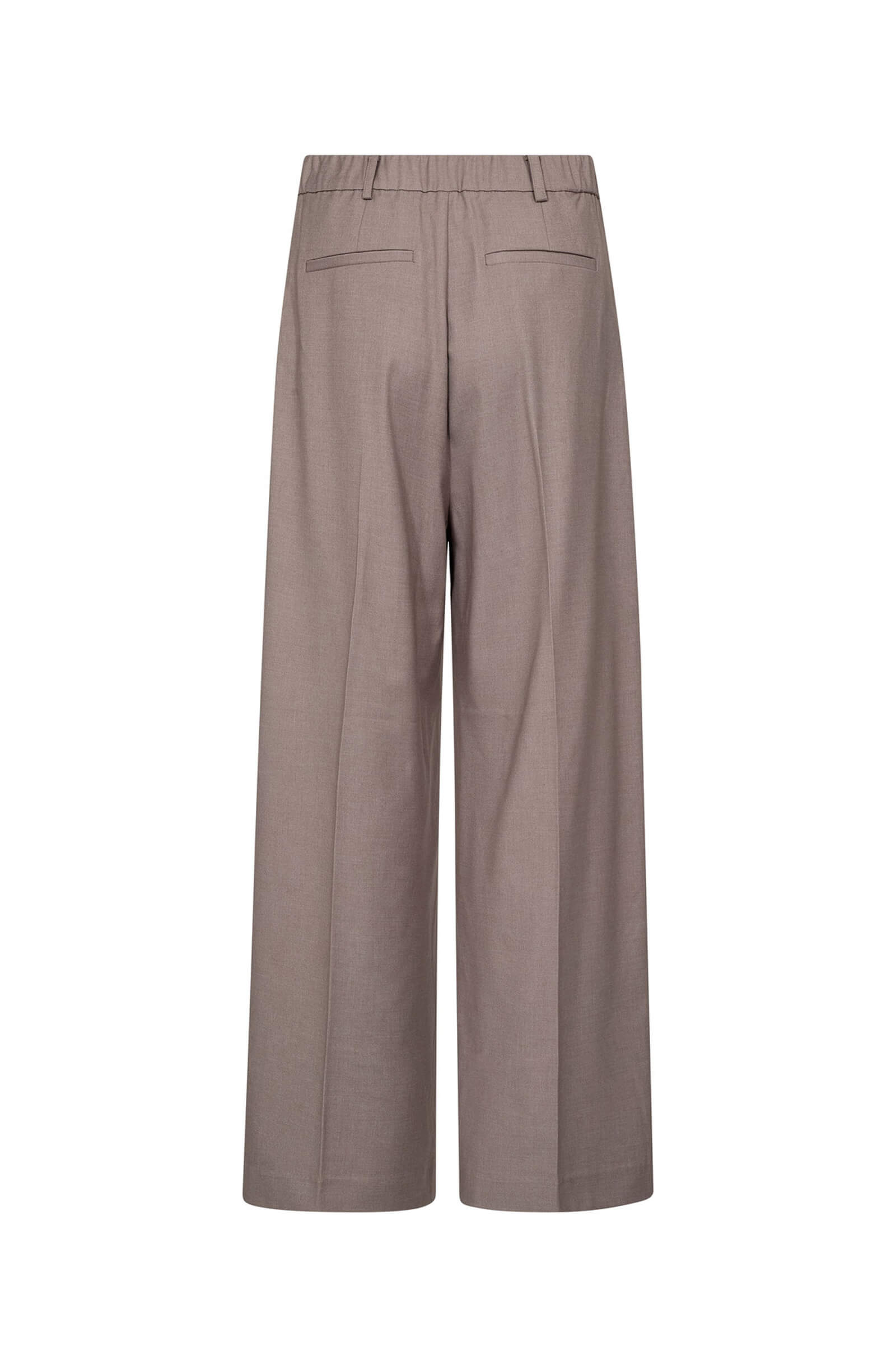 Co'couture Matty – spodnie z szerokimi nogawkami i falistymi szwami – mauve
