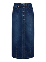 Co'couture Tyler – niebieska jeansowa spódnica midi