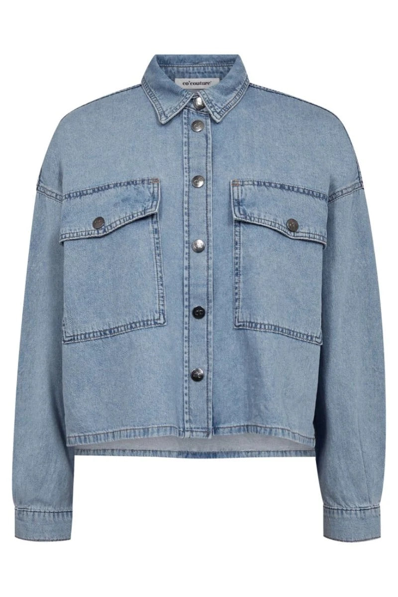 Co'couture Cindy CC – koszula jeansowa – sprany denim