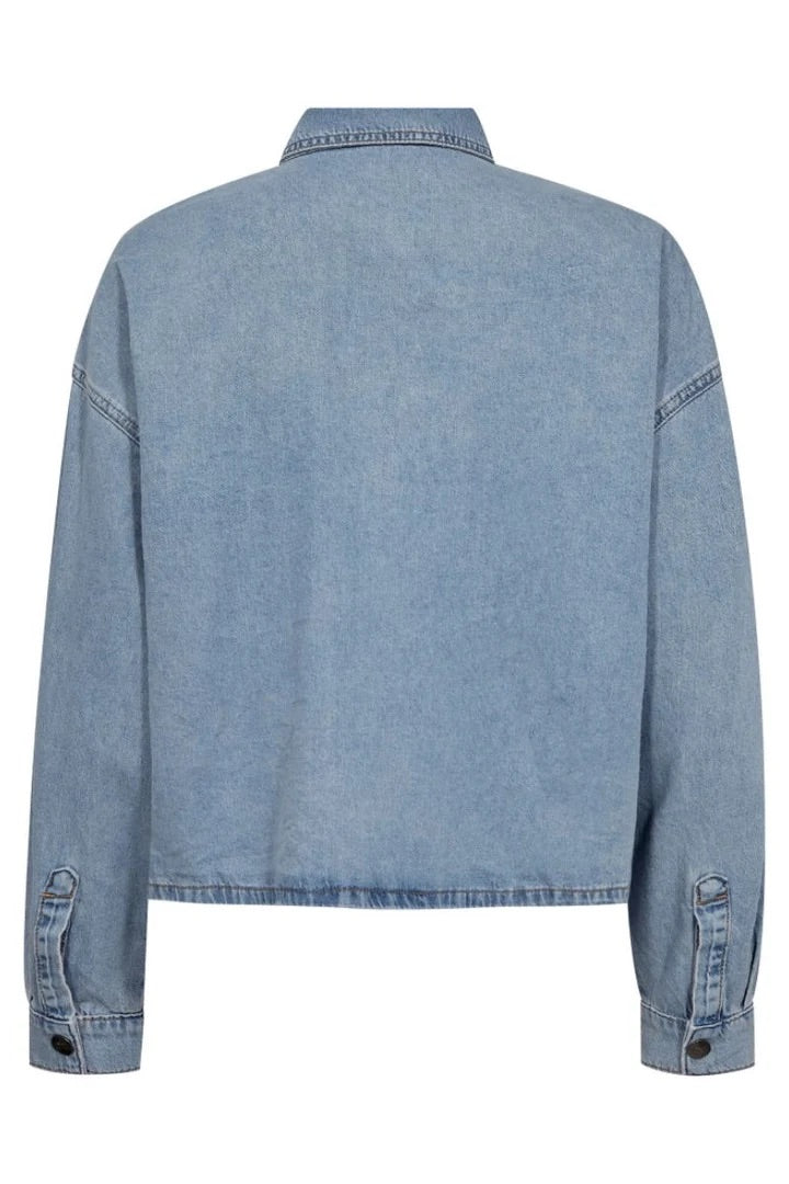 Co'couture Cindy CC – koszula jeansowa – sprany denim