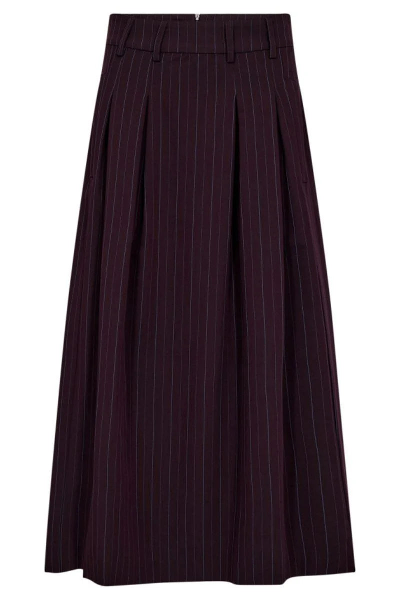 Co'couture Anya CC Trinny – plisowana spódnica – śliwkowa