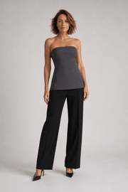 Neo Noir Leafie – ciemnoszary melanżowy top