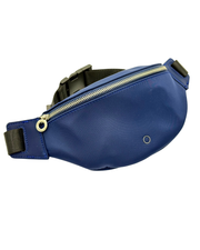 O bag Belt Bag – Navy Blue Bum Bag with Black Strap
