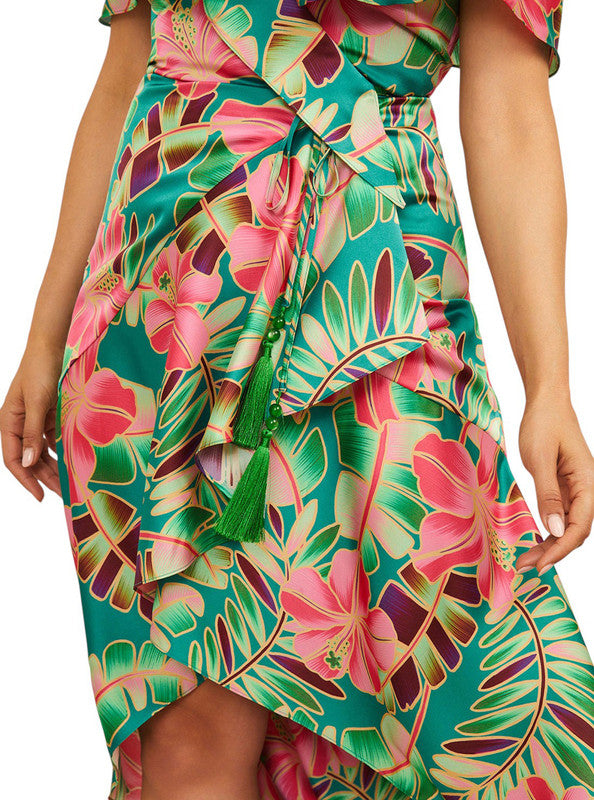 Marciano by Guess Paradiso Wrap Midi Dress