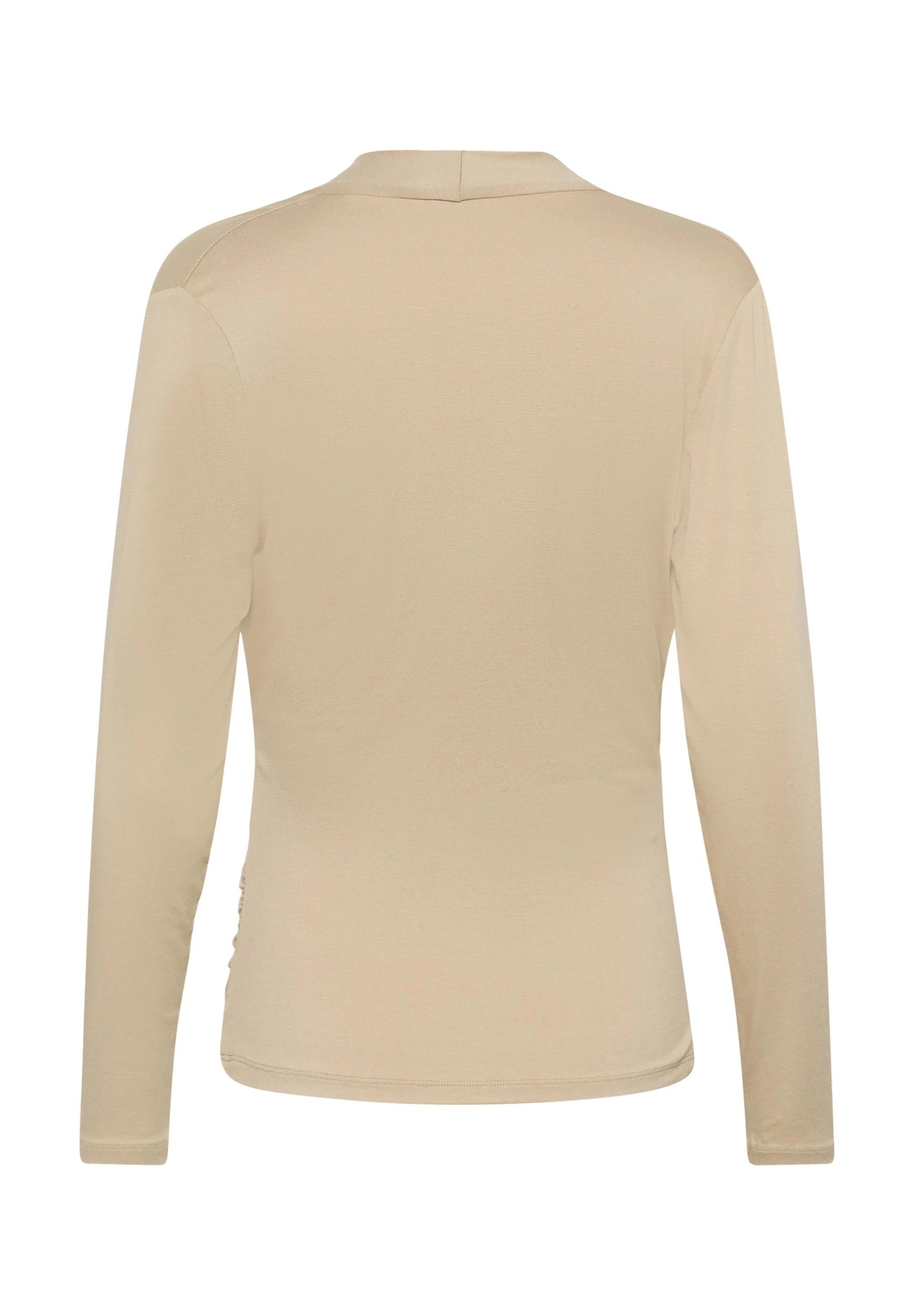 VIGGASZ WRAP Long Sleeve Top - Oxford Tan