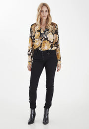 PULZ PZANNA Skinny Jeans Black