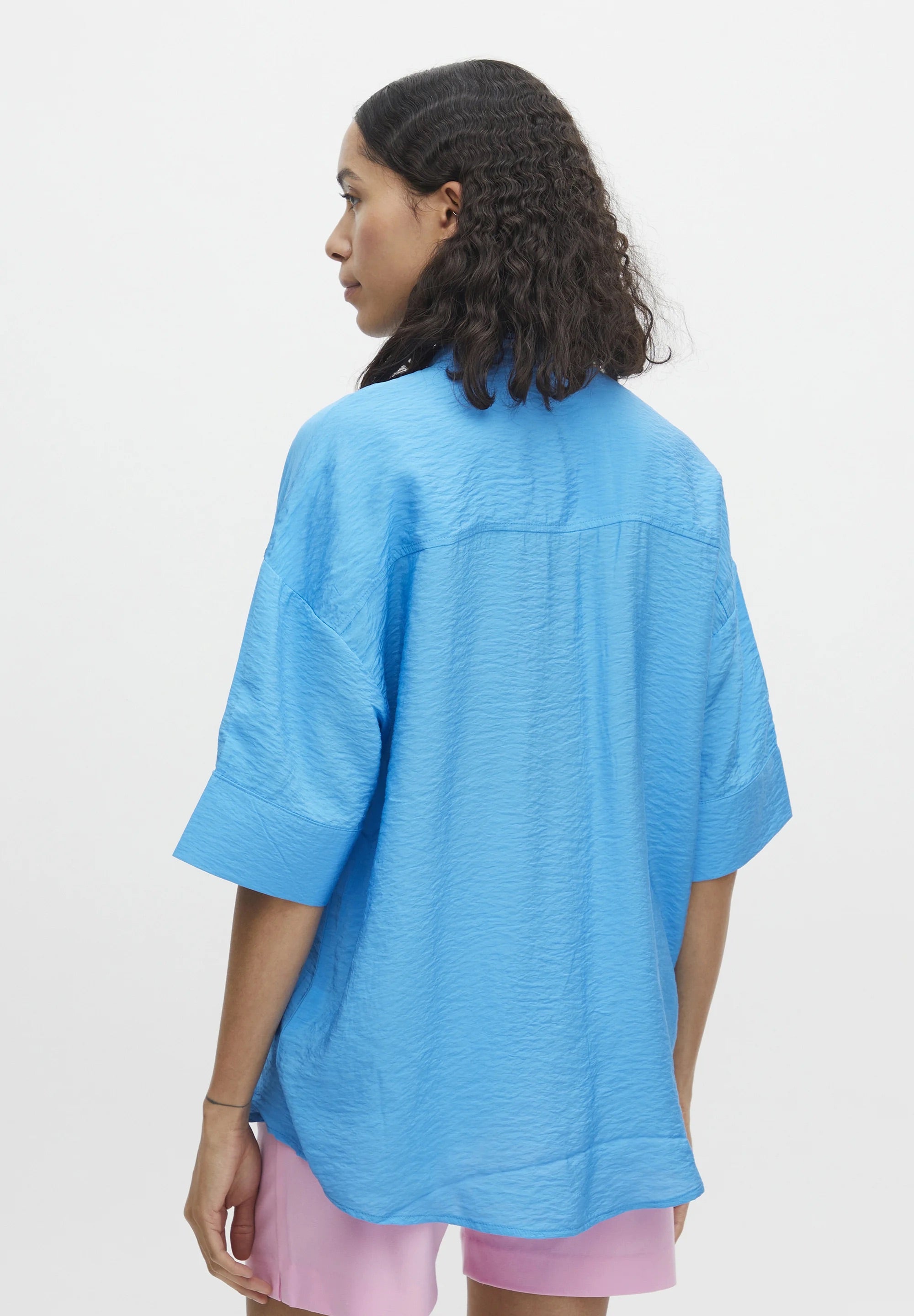 b.young BYIHALIEA - Button-down blouse - ibiza blue