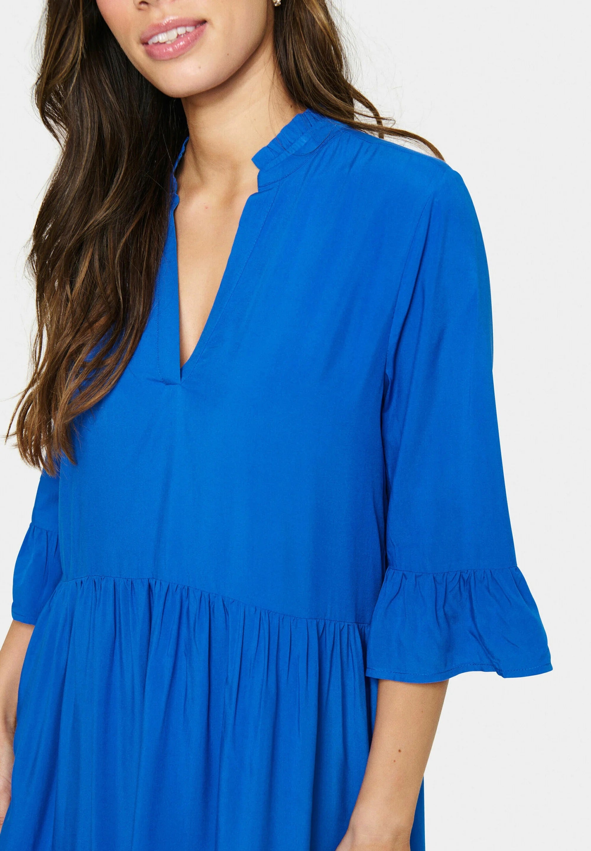 Saint Tropez Tiered Day Dress - Blue