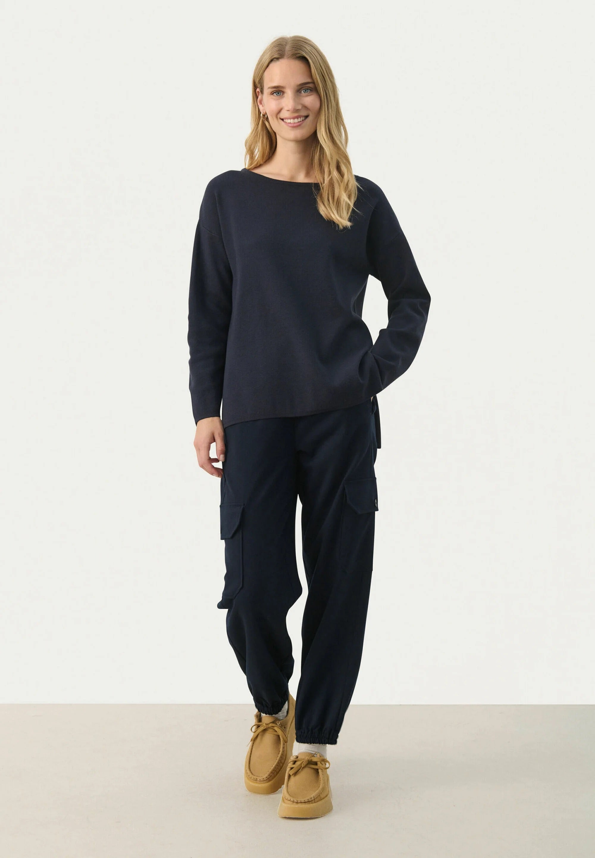 Part Two Klarra Pullover - Dark Navy Oversized Sweater