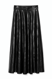 Marciano by Guess – czarna plisowana spódnica ze sztucznej skóry
