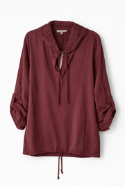 Sorbet SBHOODIE – bordowa koszula z kapturem