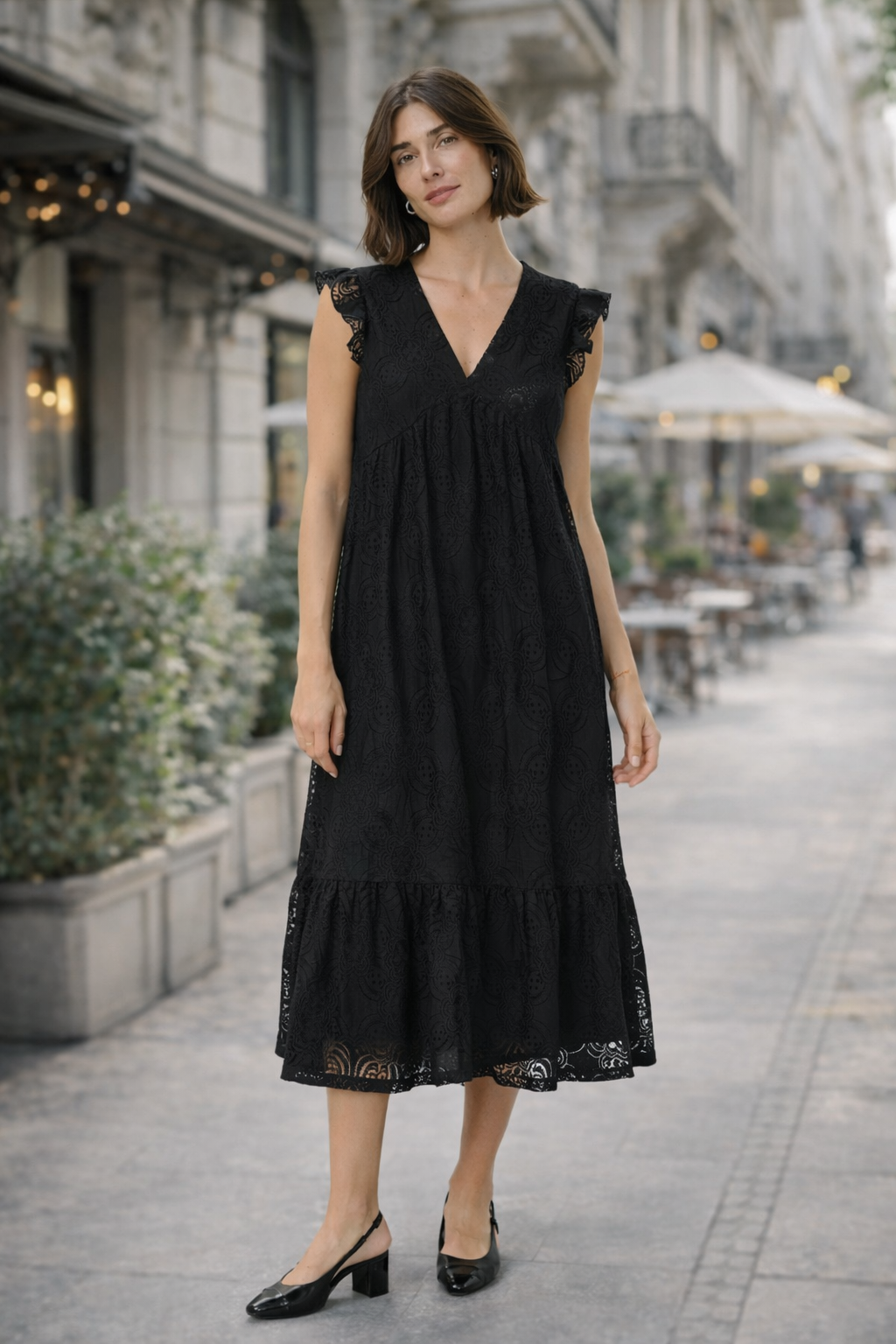 Culture CUsigla Lace Dress - Black