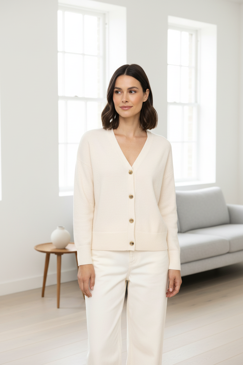 Saint Tropez SHELLYSZ Cardigan Ice - lifestyle shot 1