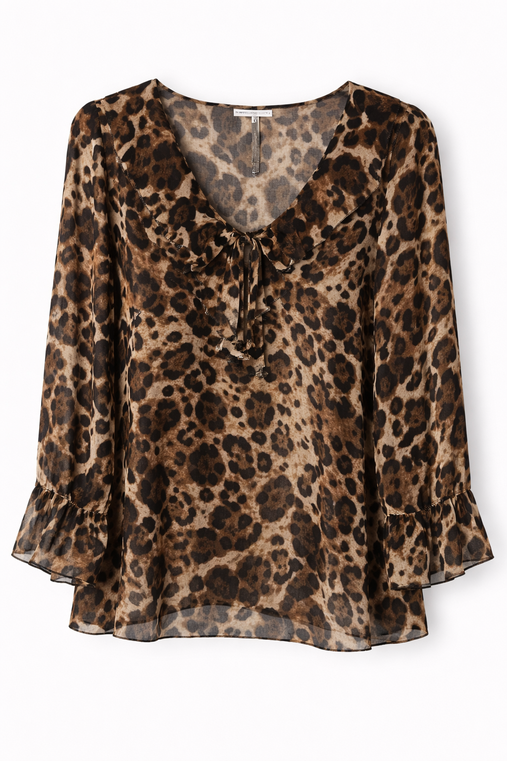 Sorbet SBELAH Leopard Print Blouse - Brown