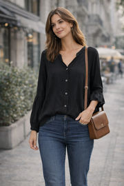 Sorbet SBPAJA Button-Down Shirt - Black