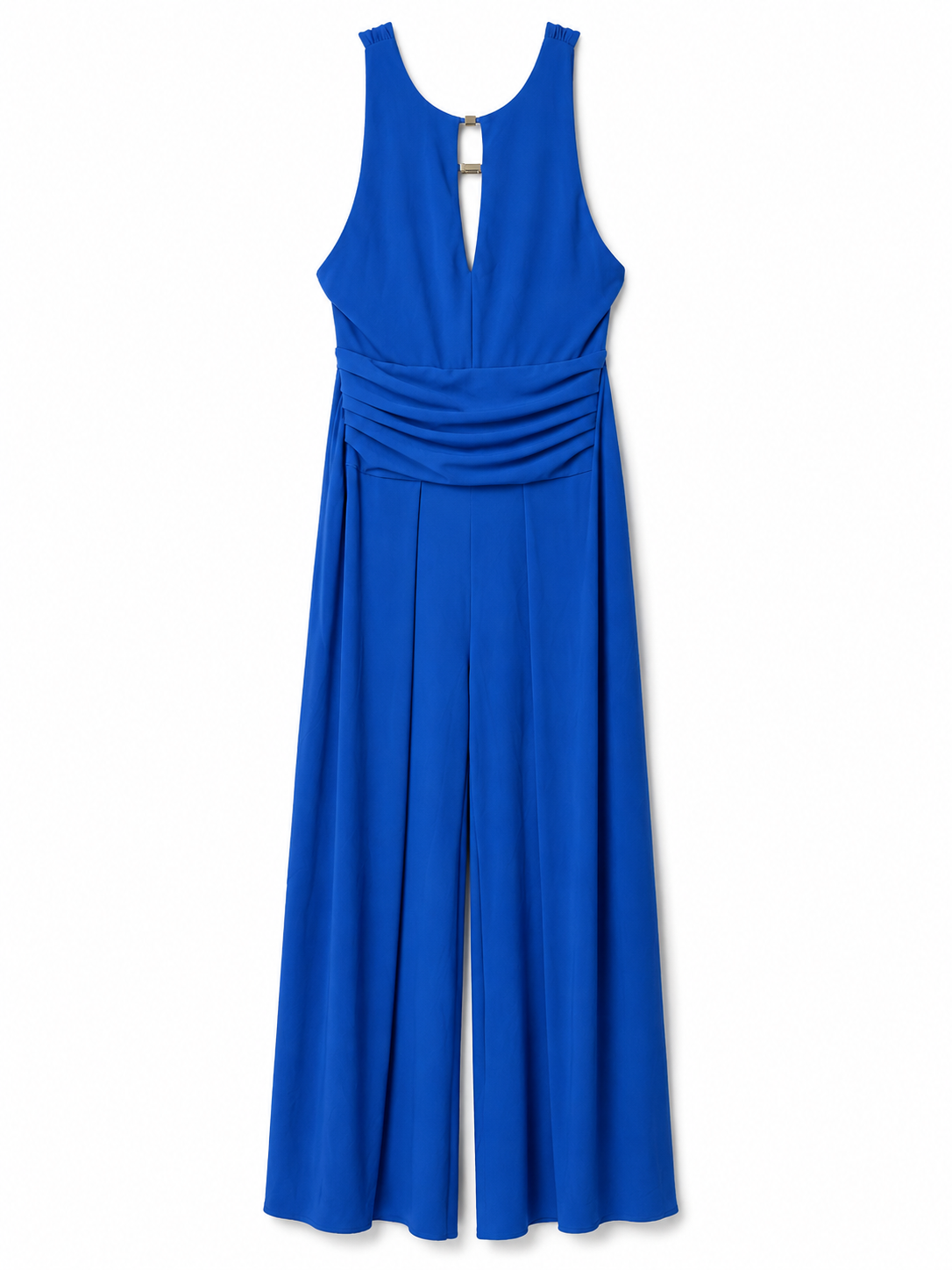 Marciano by Guess Kiki – kobaltowy kombinezon z szerokimi nogawkami