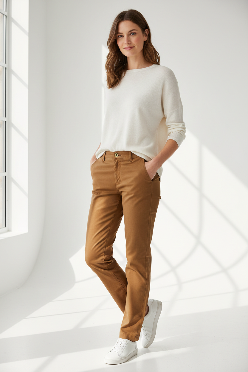 Női casual nadrág modellen