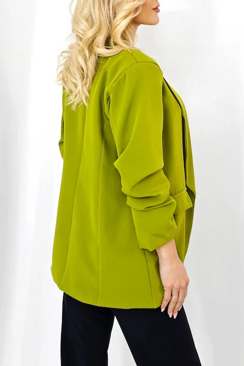 Sorbet Longline Blazer - Chartreuse Green