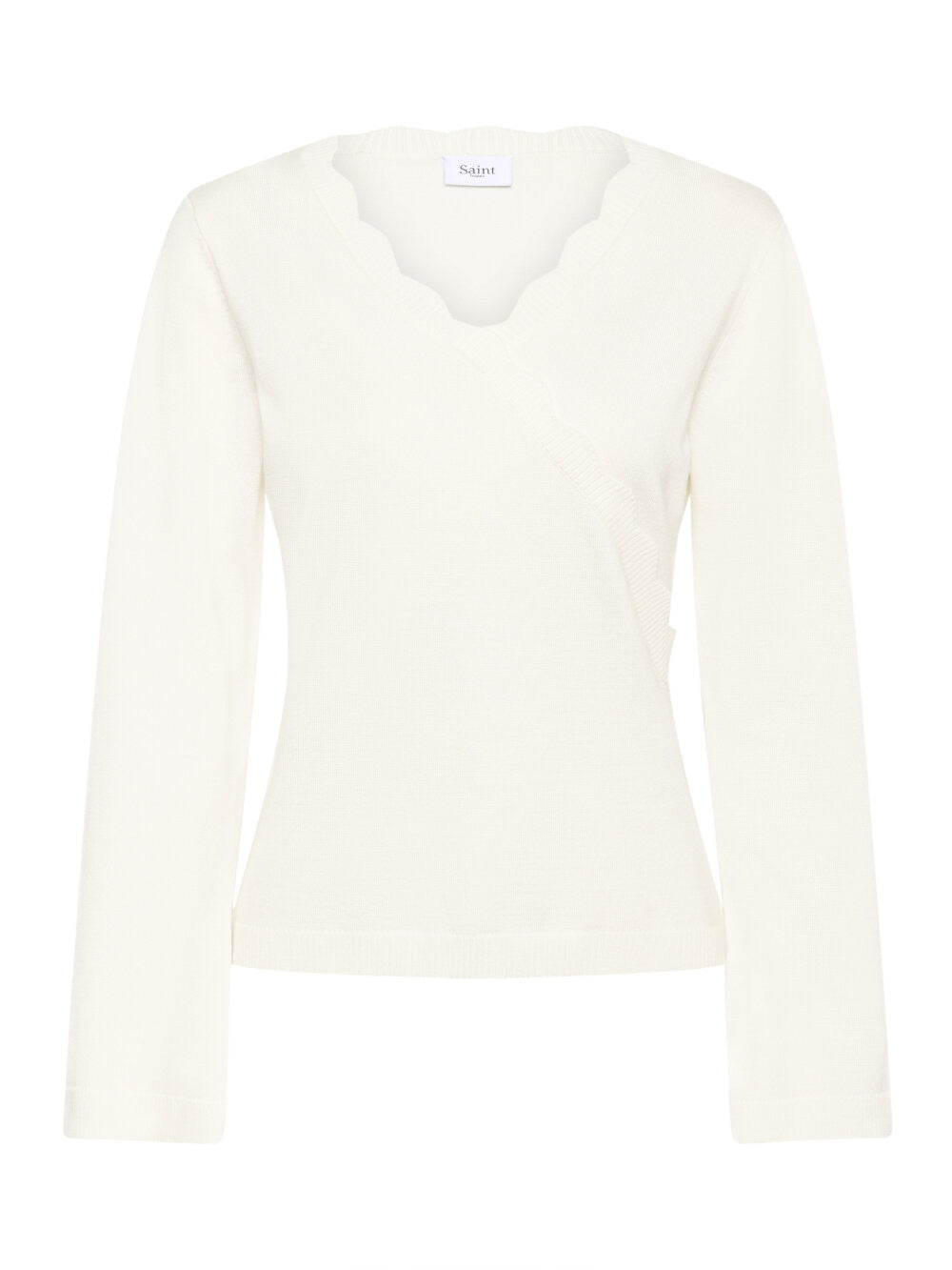 Saint Tropez MADLENASZ V-Neck Pullover - Ice